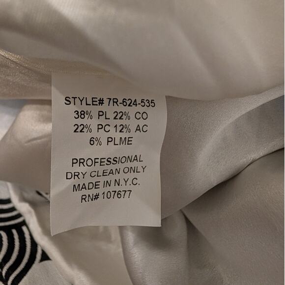 Alice + Olivia Mini Dress Geo Mod Retro Print Chic Classic - Size MMedium - Picture 8 of 8